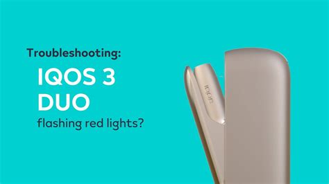 iqos holder blinking red light|iqos 3 duo light flashing.